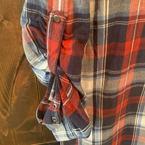 Noisy May - Vero Moda - Women's Plaid Long Shirt Size XS - Picture 5 of 8